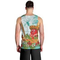 Hawaii Cinco de Mayo Men Tank Top Chili Pepper Hula Girl Tropical Vibes LT14 - Polynesian Pride