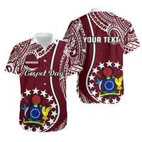 Personalised Cook Islands Matching Hawaiian Shirt and Dress June 15 Mangaia Gospel Day Maroon Version LT14 No Dress Maroon - Polynesian Pride