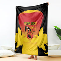 Custom Papua New Guinea Cricket Blanket 2024 Go PNG