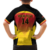 Custom Papua New Guinea Cricket Family Matching Tank Maxi Dress and Hawaiian Shirt 2024 Go PNG