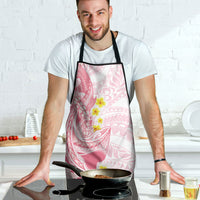 Pink Hawaii Shark Tattoo Apron Puakenikeni Lei Plumeria Polynesian Pattern