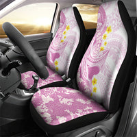 Purple Hawaii Shark Tattoo Car Seat Cover Puakenikeni Lei Plumeria Polynesian Pattern