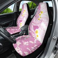 Purple Hawaii Shark Tattoo Car Seat Cover Puakenikeni Lei Plumeria Polynesian Pattern