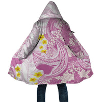Purple Hawaii Shark Tattoo Cloak Puakenikeni Lei Plumeria Polynesian Pattern