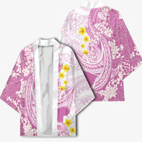 Purple Hawaii Shark Tattoo Kimono Puakenikeni Lei Plumeria Polynesian Pattern