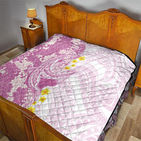 Purple Hawaii Shark Tattoo Quilt Puakenikeni Lei Plumeria Polynesian Pattern