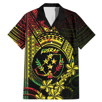 Reggae Kosrae Liberation Day Family Matching Mermaid Dress and Hawaiian Shirt September 8 Polynesian Tattoo LT14 Dad's Shirt - Short Sleeve Reggae - Polynesian Pride