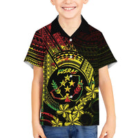 Reggae Kosrae Liberation Day Hawaiian Shirt September 8 Polynesian Tattoo - Polynesian Pride