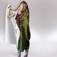 Reggae Kosrae Liberation Day Hooded Blanket September 8 Polynesian Tattoo - Polynesian Pride
