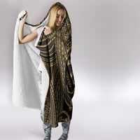 Gold Kosrae Liberation Day Hooded Blanket September 8 Polynesian Tattoo - Polynesian Pride