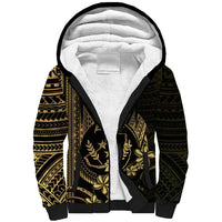 Gold Kosrae Liberation Day Sherpa Hoodie September 8 Polynesian Tattoo LT14 Unisex Gold - Polynesian Pride
