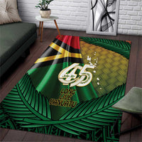 Long Live Vanuatu Independence Day Area Rug 46th Anniversary Woven Pattern LT14 Reggae - Polynesian Pride