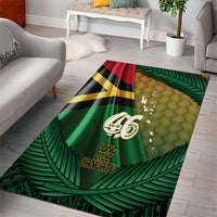Long Live Vanuatu Independence Day Area Rug 46th Anniversary Woven Pattern LT14 - Polynesian Pride