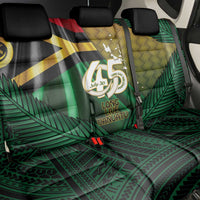 Long Live Vanuatu Independence Day Back Car Seat Cover 46th Anniversary Woven Pattern LT14 - Polynesian Pride