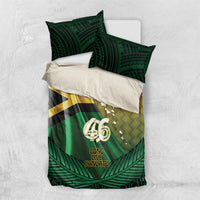 Long Live Vanuatu Independence Day Bedding Set 46th Anniversary Woven Pattern LT14 US Twin 172cm x 218cm Reggae - Polynesian Pride