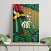 Long Live Vanuatu Independence Day Canvas Wall Art 46th Anniversary Woven Pattern LT14 - Polynesian Pride