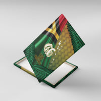 Long Live Vanuatu Independence Day Canvas Wall Art 46th Anniversary Woven Pattern LT14 With Frame Reggae - Polynesian Pride