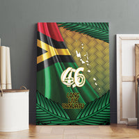 Long Live Vanuatu Independence Day Canvas Wall Art 46th Anniversary Woven Pattern LT14 - Polynesian Pride