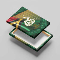 Long Live Vanuatu Independence Day Canvas Wall Art 46th Anniversary Woven Pattern LT14 - Polynesian Pride