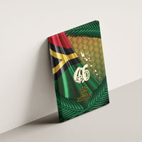 Long Live Vanuatu Independence Day Canvas Wall Art 46th Anniversary Woven Pattern LT14 - Polynesian Pride