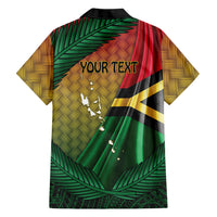 Personalised Long Live Vanuatu Independence Day Family Matching Off The Shoulder Long Sleeve Dress and Hawaiian Shirt 46th Anniversary Woven Pattern LT14 - Polynesian Pride