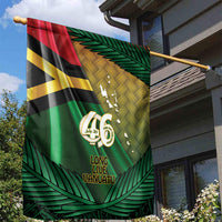 Long Live Vanuatu Independence Day Garden Flag 46th Anniversary Woven Pattern LT14 - Polynesian Pride