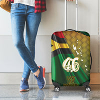Long Live Vanuatu Independence Day Luggage Cover 46th Anniversary Woven Pattern LT14 - Polynesian Pride