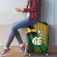 Long Live Vanuatu Independence Day Luggage Cover 46th Anniversary Woven Pattern LT14 - Polynesian Pride