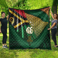 Long Live Vanuatu Independence Day Quilt 46th Anniversary Woven Pattern LT14 - Polynesian Pride