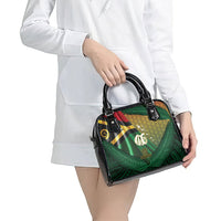 Long Live Vanuatu Independence Day Shoulder Handbag 46th Anniversary Woven Pattern LT14 - Polynesian Pride