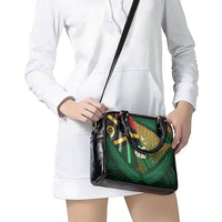 Long Live Vanuatu Independence Day Shoulder Handbag 45th Anniversary Woven Pattern - Polynesian Pride