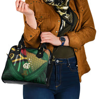 Long Live Vanuatu Independence Day Shoulder Handbag 46th Anniversary Woven Pattern LT14 - Polynesian Pride