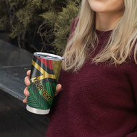 Personalised Long Live Vanuatu Independence Day Tumbler Cup 46th Anniversary Woven Pattern LT14 - Polynesian Pride