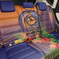 PNG New Ireland Province Back Car Seat Cover Niu Ailan Necklace Polynesian Tattoo LT14 - Polynesian Pride