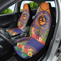 PNG New Ireland Province Car Seat Cover Niu Ailan Necklace Polynesian Tattoo LT14 - Polynesian Pride