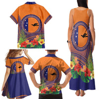 PNG New Ireland Province Family Matching Tank Maxi Dress and Hawaiian Shirt Niu Ailan Necklace Polynesian Tattoo LT14 - Polynesian Pride
