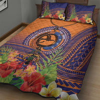 PNG New Ireland Province Quilt Bed Set Niu Ailan Necklace Polynesian Tattoo - Polynesian Pride