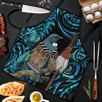 New Zealand Tui Bird Taiaha Apron Maori Weapon Paua Shell Mix Silver Fern