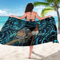 New Zealand Tui Bird Taiaha Sarong Maori Weapon Paua Shell Mix Silver Fern