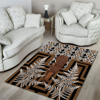 Wahaika New Zealand Area Rug Maori Weapon Kowhaiwhai Fern Poutama Motifs