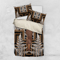 Wahaika New Zealand Bedding Set Maori Weapon Kowhaiwhai Fern Poutama Motifs
