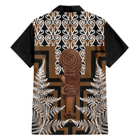 Wahaika New Zealand Family Matching Summer Maxi Dress and Hawaiian Shirt Maori Weapon Kowhaiwhai Fern Poutama Motifs