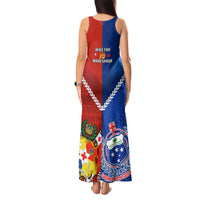 Samoa And Tonga Rugby Tank Maxi Dress 2023 World Cup Manu Samoa With Ikale Tahi LT14 - Polynesian Pride