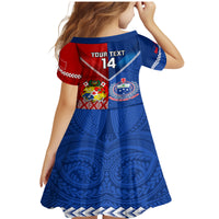 Custom Samoa And Tonga Rugby Family Matching Mermaid Dress and Hawaiian Shirt 2023 World Cup Manu Samoa With Ikale Tahi LT14 - Polynesian Pride