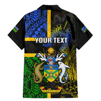 Personalised South Sea Islanders Family Matching Mermaid Dress and Hawaiian Shirt Kanakas With Solomon Islands Coat Of Arms LT14 - Polynesian Pride