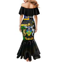 Personalised South Sea Islanders Mermaid Dress Kanakas With Solomon Islands Coat Of Arms LT14 - Polynesian Pride