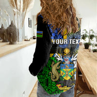 Personalised South Sea Islanders Women Casual Shirt Kanakas With Solomon Islands Coat Of Arms LT14 - Polynesian Pride