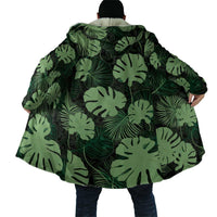 Green Hawaii Kukui Nut Lei Cloak Hawaiian Pattern Monstera Tropical Vibes - Polynesian Pride