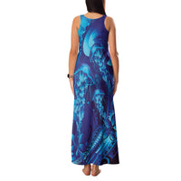 Purple Paradise Polynesia Jellyfish Family Matching Tank Maxi Dress and Hawaiian Shirt Plumeria Polynesian Tattoo Glowing Vibes LT14 - Polynesian Pride