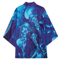 Purple Paradise Polynesia Jellyfish Kimono Plumeria Polynesian Tattoo Glowing Vibes